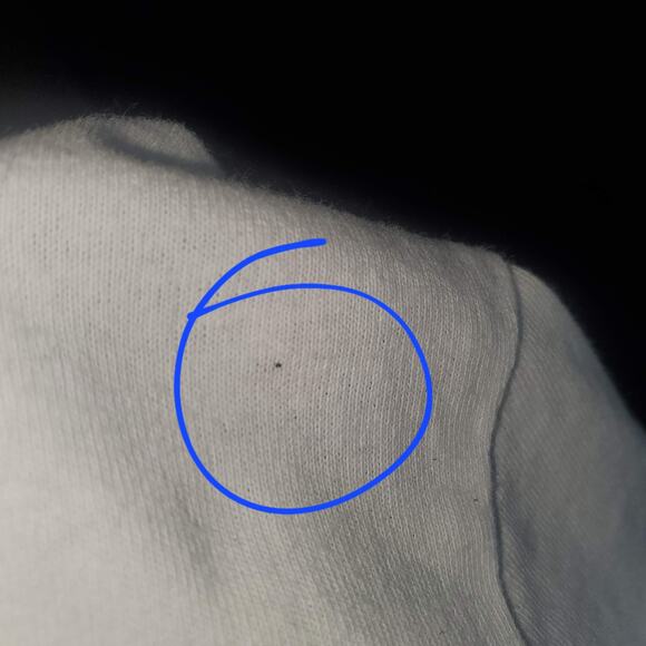 SMFK Official Size S Compass Cross Vintage Oversized Tee White FLAW - Picture 4 of 9